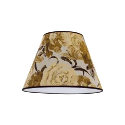 Duolla Lampeskærme>Lampeskærm Sofia Højde 25 cm, blomstermønster gul
