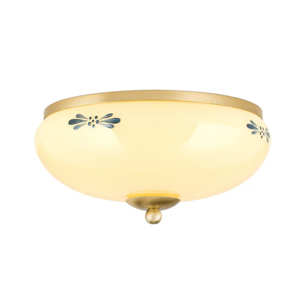 Landhaus loftlampe, messing creme blå, Ø 28 cm^ORION Clearance