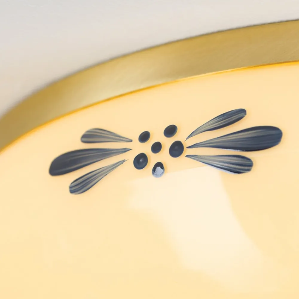 Landhaus loftlampe, messing creme blå, Ø 28 cm^ORION Clearance