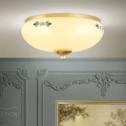 Landhaus loftlampe, messing creme blå, Ø 28 cm^ORION Clearance