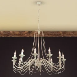 ORION Landlig rustik lysekrone Antonina, 12