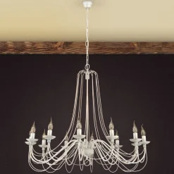 ORION Landlig rustik lysekrone Antonina, 12