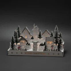 Konstsmide Christmas Dekorationsbelysning|Julepynt>Landsby LED-adventsstage, træ, transformer/batteri