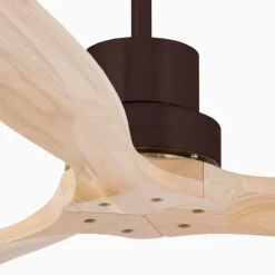 FARO BARCELONA Loftventilatorer>Lantau L loftventilator DC 3 vinger, brun/fyr