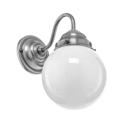 Berliner Messinglampen Larry væglampe, mat nikkel