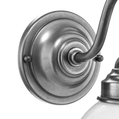 Berliner Messinglampen Larry væglampe, mat nikkel