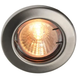 Heitronic Indbygningsspots|Spotlights>Lavspændings indbygningsspot i stål MR16 fast