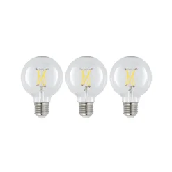 Arcchio Filament Pære>LED E27 4 W G80 2.700 K filament dæmpes klar 3 stk