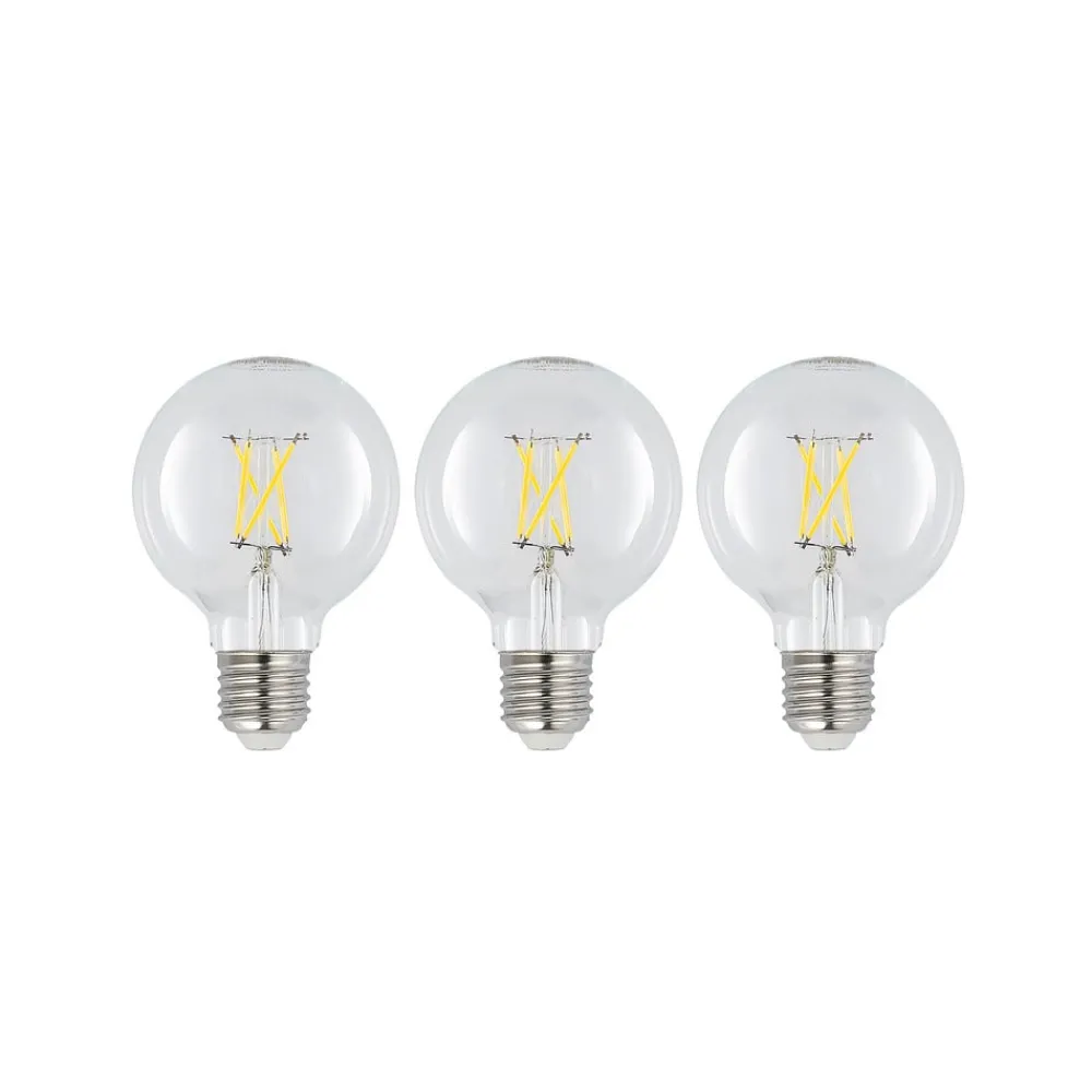 Arcchio Filament Pære>LED E27 4 W G80 2.700 K filament dæmpes klar 3 stk