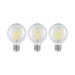 Arcchio Dæmpbar Led-Pære|Filament Pære>LED E27 8 W G80 2.700 K filament dæmpes klar 3 stk