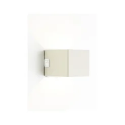 LED genopladelig udendørs væglampe Iseo, beige, bredde 10 cm, sensor^Brilliant Clearance