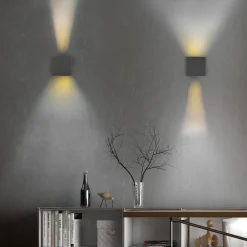 Reality Leuchten Væglampe Med Sensor>LED genopladelig udendørs væglampe Talent, sort, bredde 10 cm Sensor