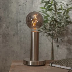 STAR TRADING LED globe G95 filament optic E27 3W 1800K røget glas