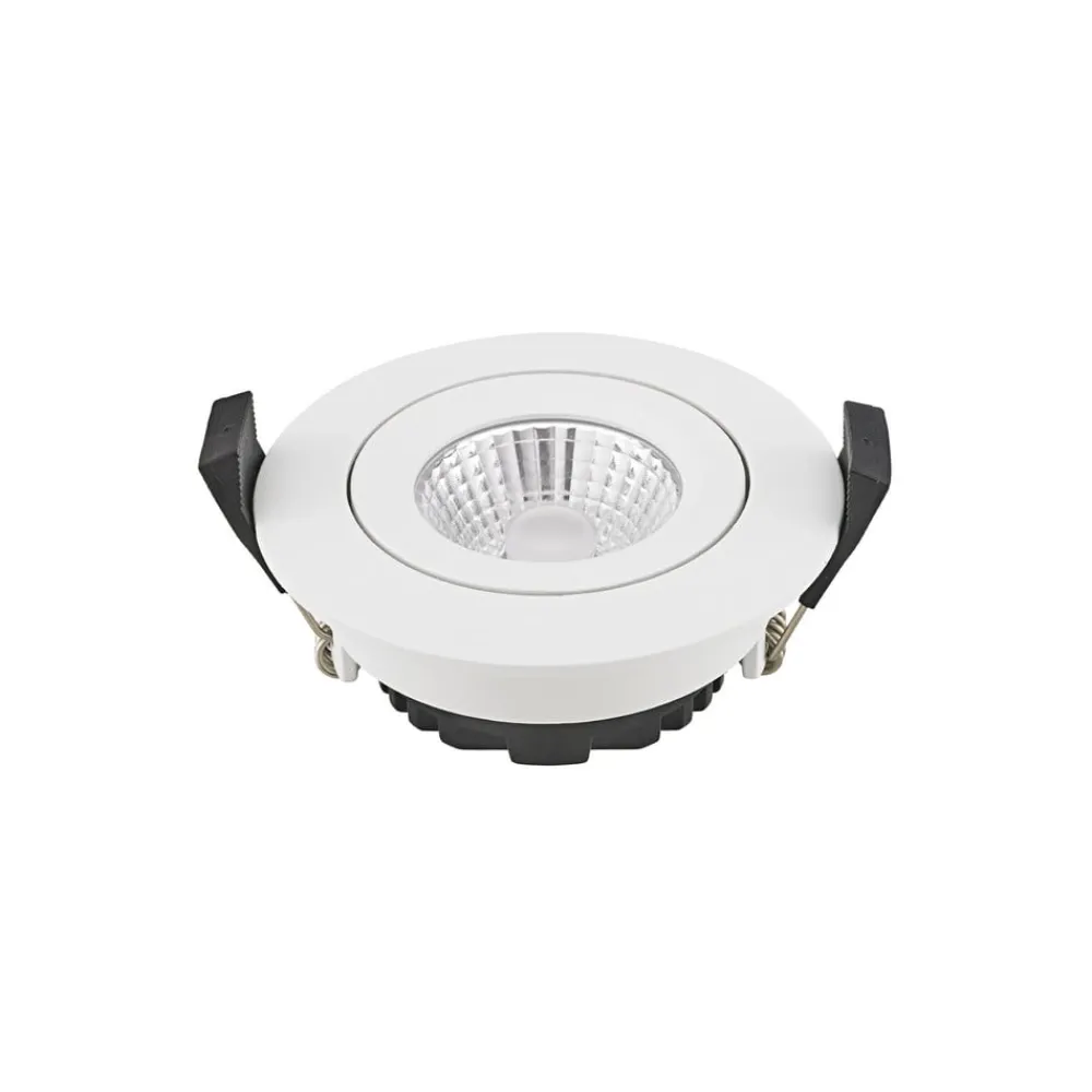 Sigor Indbygningsspots>LED indbygningsspot Diled, Ø 8,5 cm, 6 W, 3.000 K, hvid
