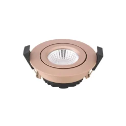LED indbygningsspot Diled, Ø 8,5 cm, 6 W, 3.000 K, rosé^Sigor Sale