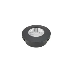 LED indbygningsspot Diled, Ø 6,7 cm, 3.000 K, sort^Sigor Hot