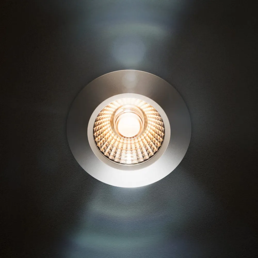 Sigor Indbygningsspots>LED indbygningsspot Diled, Ø 6,7 cm, Dim-To-Warm, hvid