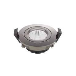 Sigor LED indbygningsspot Diled, Ø 8,5 cm, 6 W, Dim-To-Warm, krom