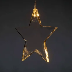 Konstsmide Christmas Julepynt|Lysnet, Lysforhæng>LED indendørs lysforhæng med otte stjerner