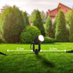 Briloner LED jordspyd 3928035 12 V 3x forlængelse sort Ø 4 cm