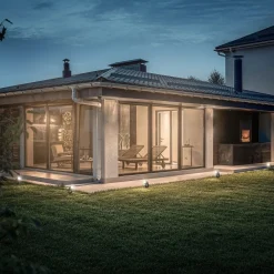 Briloner LED jordspydspot 3927035 12 V startsæt med 3, sort Ø 4 cm