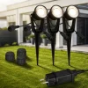 Briloner Udendørs Spot>LED jordspydsspot 3918035 12V startsæt med 3, sort, Ø 5 cm