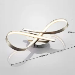 Lindby LED loftlampe Alana i sløjfe form