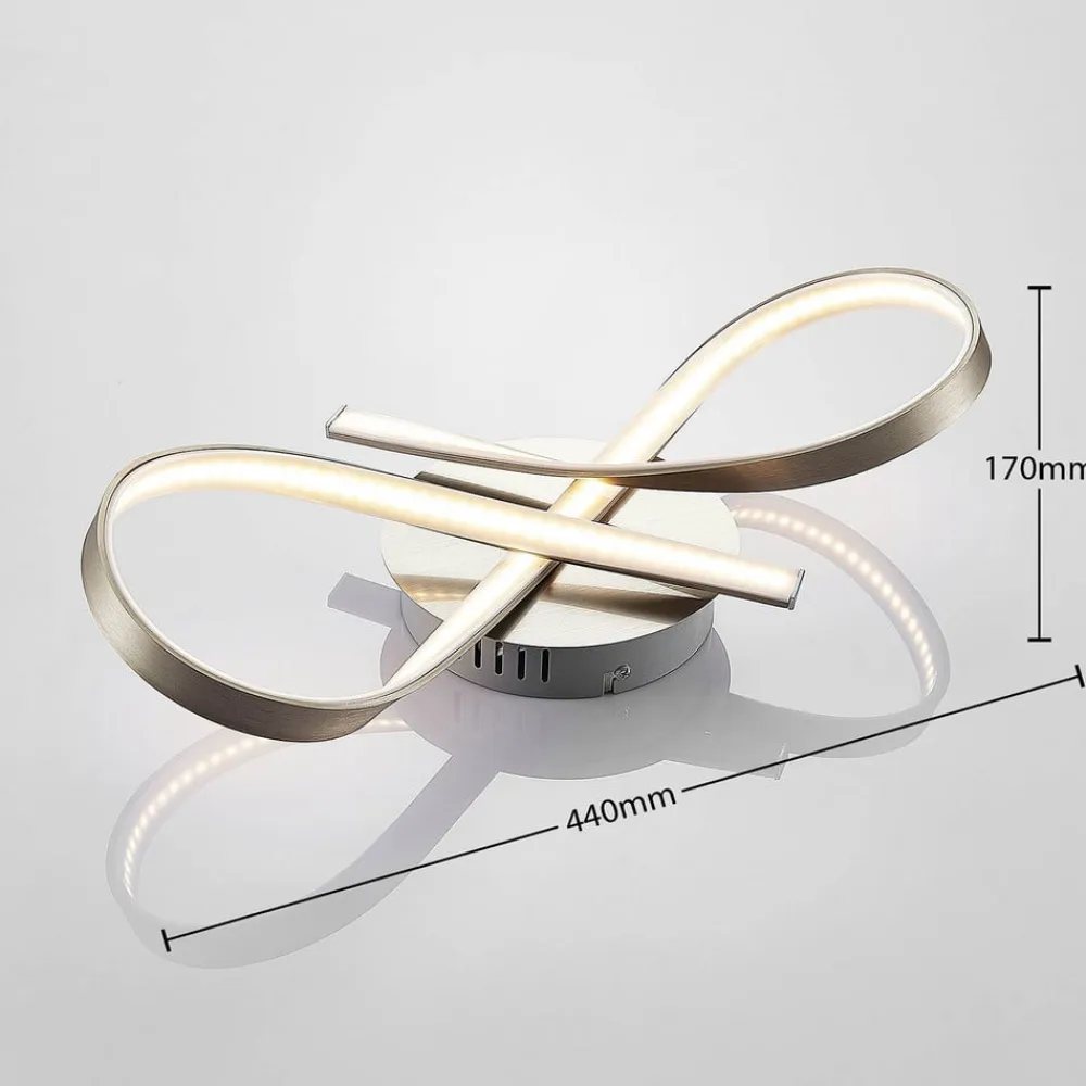 Lindby LED loftlampe Alana i sløjfe form