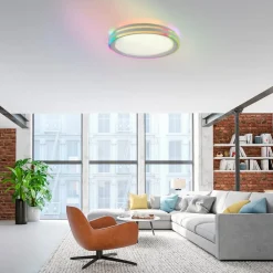 JUST LIGHT. GmbH LED loftslampe Sfærisk, CCT, RGB, Ø 48cm