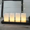 STAR TRADING LED lys Candle med fjernbetjening, 4'er sæt, hvid