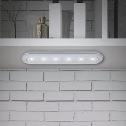 Briloner LED Push Light Row, batteridrift, 6.500 K, 30 cm