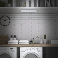 Briloner LED Push Light Row, batteridrift, 6.500 K, 30 cm