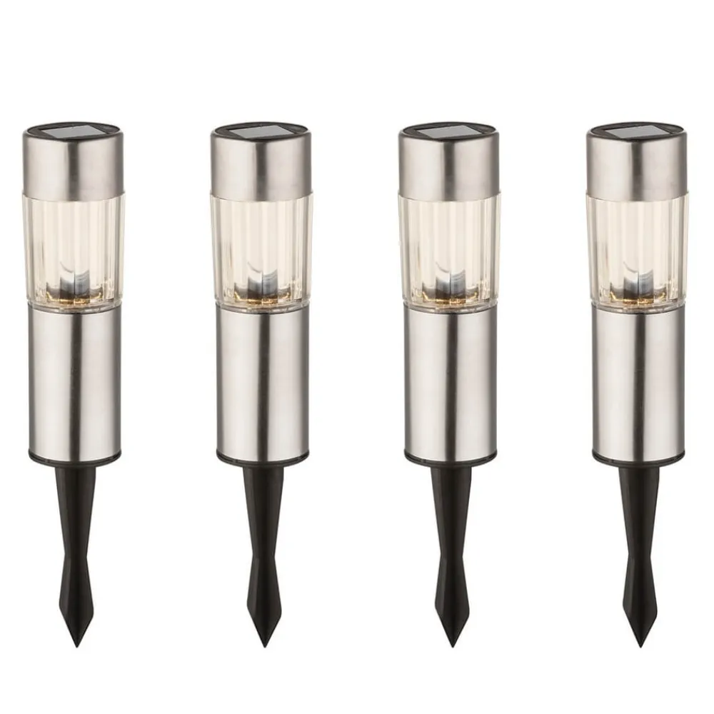 Globo LED solcelle dekorationslampe Aro, jordspyd, 4-sæt