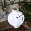 STAR TRADING Dekorationsbelysning|Solcellelamper>LED solcelle-lampion Jerrit 20 cm, hvid