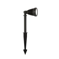 LED spot med jordspyd Spikey, sort, metal, 25 cm, IP54^Searchlight Clearance