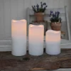 STAR TRADING Dekorationsbelysning|Julepynt>LED stearinlys, sæt med 3 til udendørs