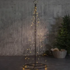 STAR TRADING LED udendørs dekoration Lystræ, LED'er delvist blinkende