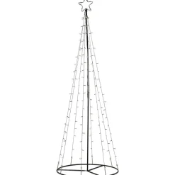 STAR TRADING LED udendørs dekoration Lystræ, LED'er delvist blinkende