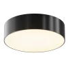 Maytoni LED udendørs loftlampe Zon, sort, Ø 22 cm, 3.000 K metal