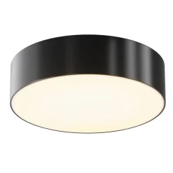 Maytoni LED udendørs loftlampe Zon, sort, Ø 22 cm, 3.000 K metal