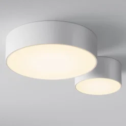 LED udendørs loftlampe Zon, hvid, Ø 22 cm, 3.000 K, metal^Maytoni Sale