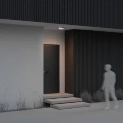 LED udendørs loftlampe Zon, hvid, Ø 22 cm, 3.000 K, metal^Maytoni Sale