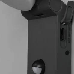 Trio Lighting LED udendørs væglampe Adour, antracit, sensor, kipbar, CCT