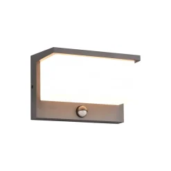 LED udendørs væglampe Nestos, bevægelsessensor, IP54^Trio Lighting Discount