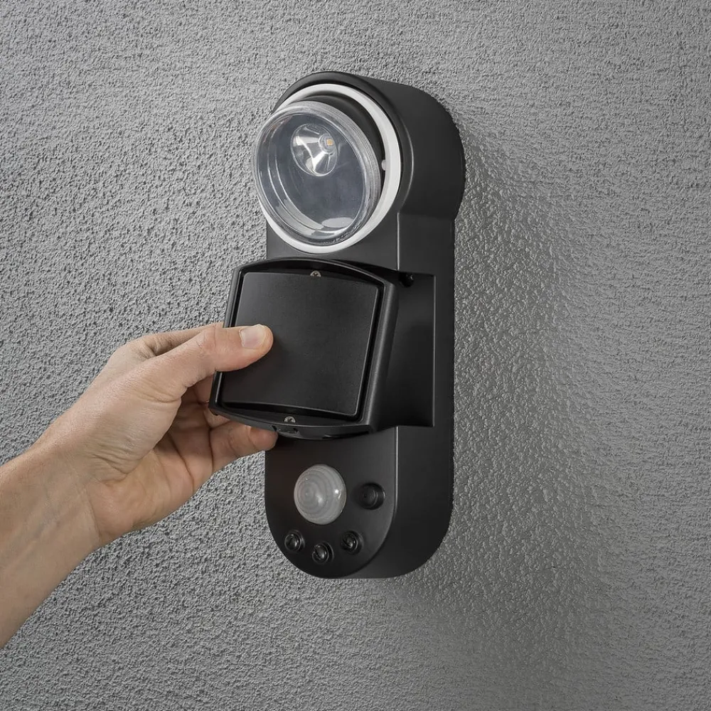 Konstsmide LED udendørs væglampe Prato batteridrevet, 10 cm