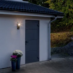 Konstsmide LED udendørs væglampe Prato batteridrevet, 10 cm