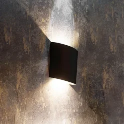 Mantra Iluminación LED udendørs væglampe Sochi i mørkegrå