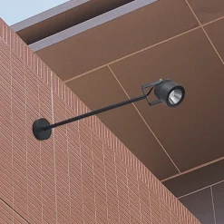 LCD LED udendørs vægspot 5012, sort, aluminium, glas, 68 cm