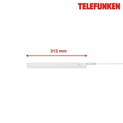 LED underskabslampe Hephaistos, hvid, længde 31 cm^Telefunken Outlet