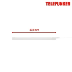 Telefunken LED underskabslampe Hephaistos, hvid, længde 57 cm